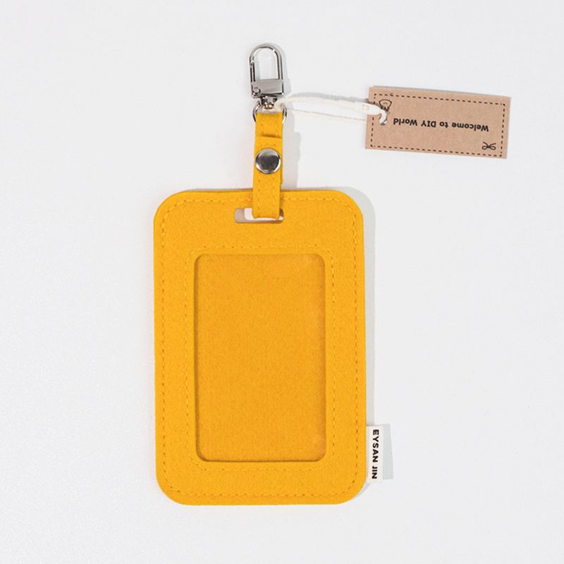 New Felt Work Employee Custom Factory Badge ID Card Holder With Lanyard Wholesale Direct Sale_voghion.com