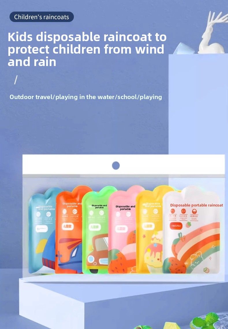 Einweg-Regenmantel aus Karton für Kinder und Erwachsene, tragbarer, langer, regendichter, verdickter Ganzkörper-Reiseponcho für den Außenbereich_voghion.com