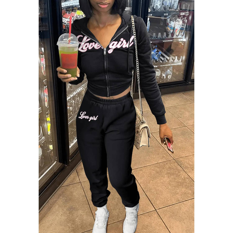 Casual Outfits Sweatsuits Womens 2 Two Piece Set Tracksuits For Womens Long Sleeve Zipper Top Outfits Sweatpants Sets_voghion.com