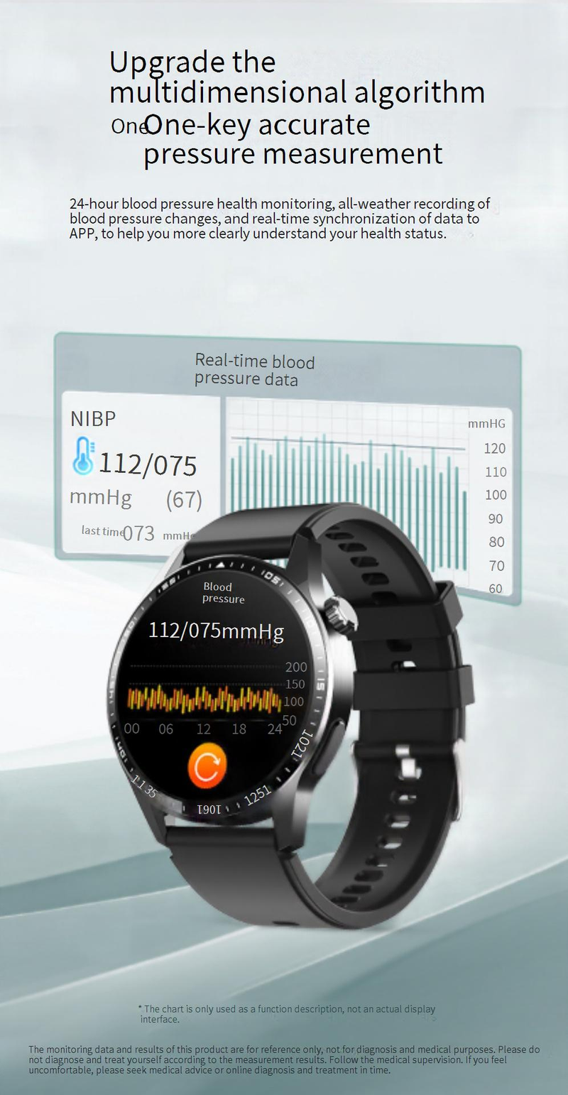 Smart Watche F60 Smart Watch Bluetooth-Anruf Rotes Licht Blutsauerstoff Blutdruck Herzfrequenzüberwachung Blutzucker Risikobewertung Armband_voghion.com
