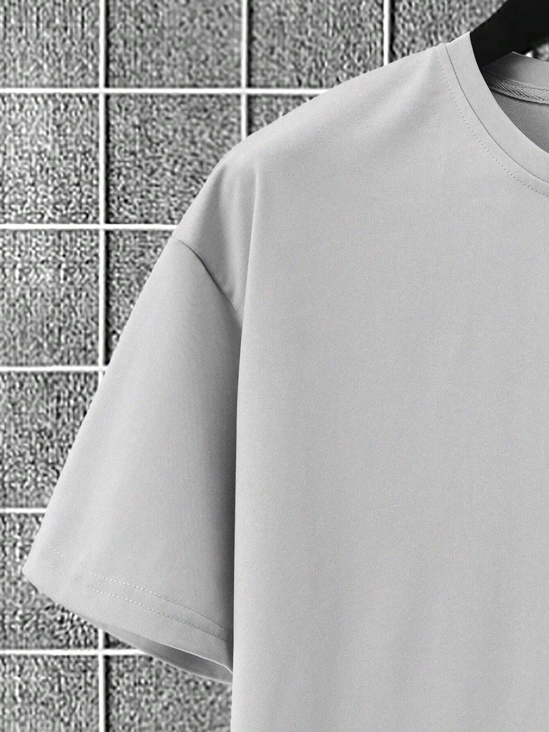 Completo estivo da uomo a maniche corte e pantaloncini da 5 pollici - Miscela di cotone modal leggero per la palestra_voghion.com