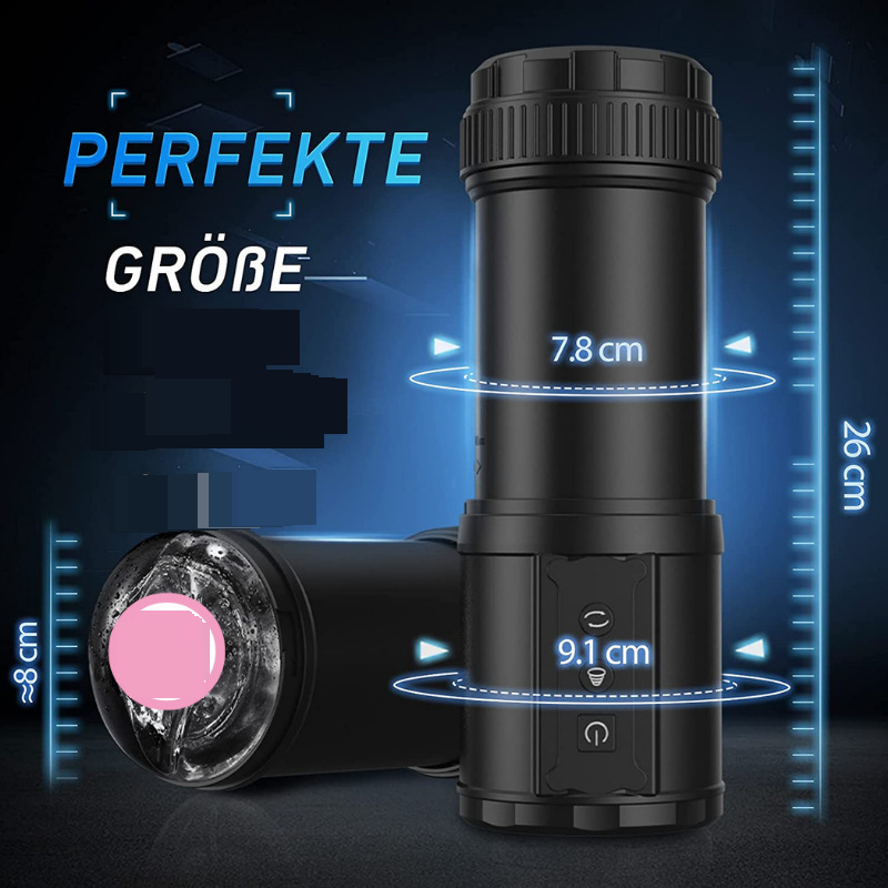 Masturbatore maschile completamente automatico con tazza per aeromobili, vero giocattolo sessuale elettrico rotante telescopico_voghion.com
