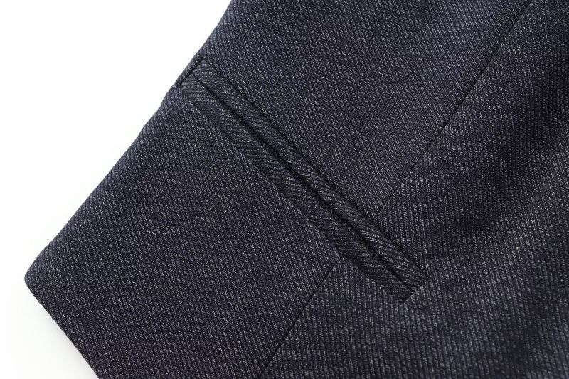 Women's clothing 2024 summer new item denim linen suit vest lantern pants set_voghion.com