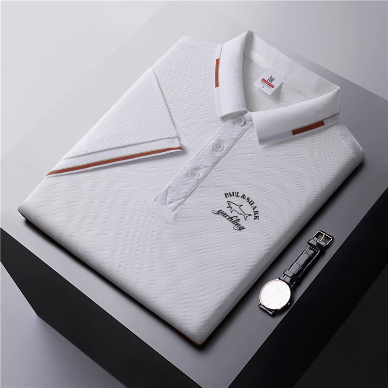2024 Spring and Autumn men's short business casual half sleeved T-shirt top summer polo shirt_voghion.com