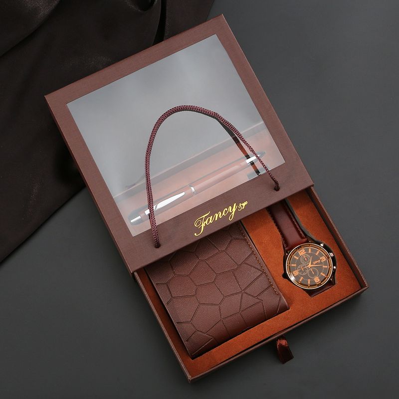 Herrklockor Hettsäljande presentaffärskostym Kvartsklocka Farsdagsdräkt Praktisk herrplånbok Souvenirpresent_voghion.com