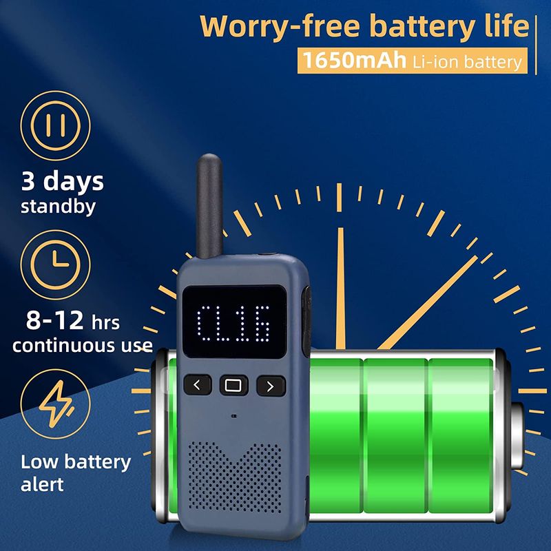 Walkie Talkie Mini Retevis USB Type C Phone RB619 PMR 446 Walkie-Talkies 2 Pcs Two-way Radio Portable Radio PTT Hotel_voghion.com