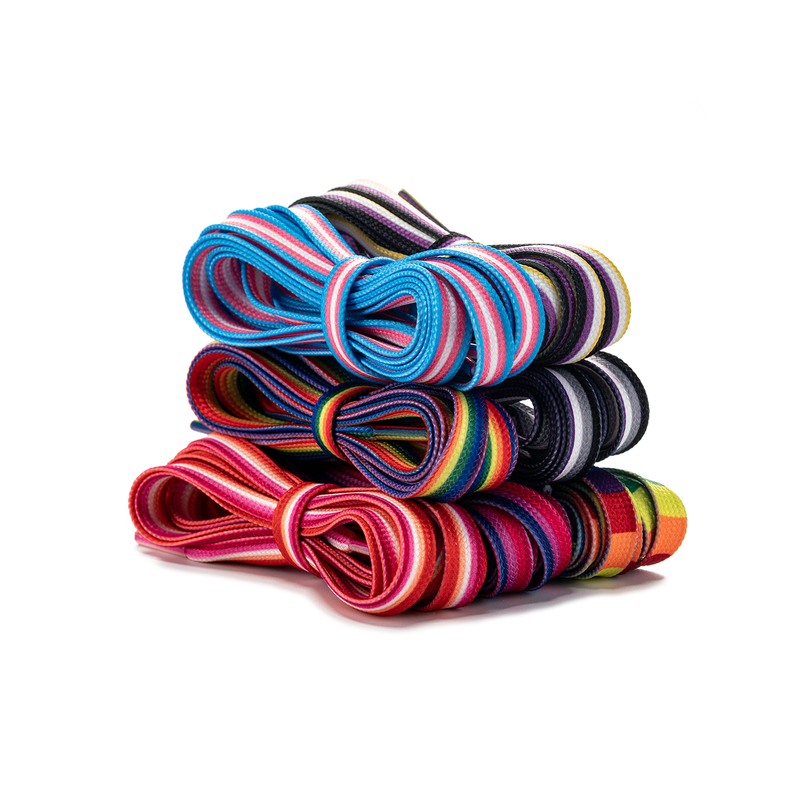 Lacci Lunghi Colorati per Sneakers Lacci Colorati Arcobaleno LGBTQ Pride_voghion.com