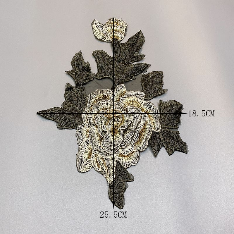 Embroidered flower patch cloth patch garment T-shirt cheongsam decoration patch embroidered garment accessories lace_voghion.com