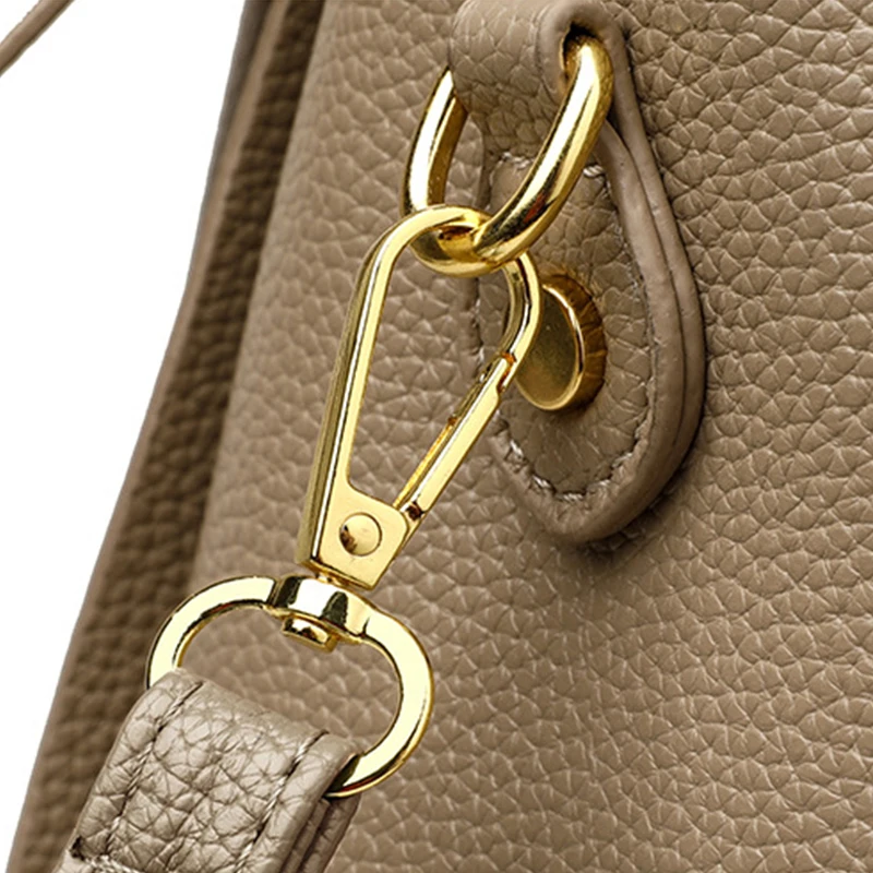 Borse a tracolla a secchiello versatili Borse a tracolla a tracolla a tracolla in pelle PU di design di lusso da donna Borsa a mano casual in tinta unita da donna_voghion.com