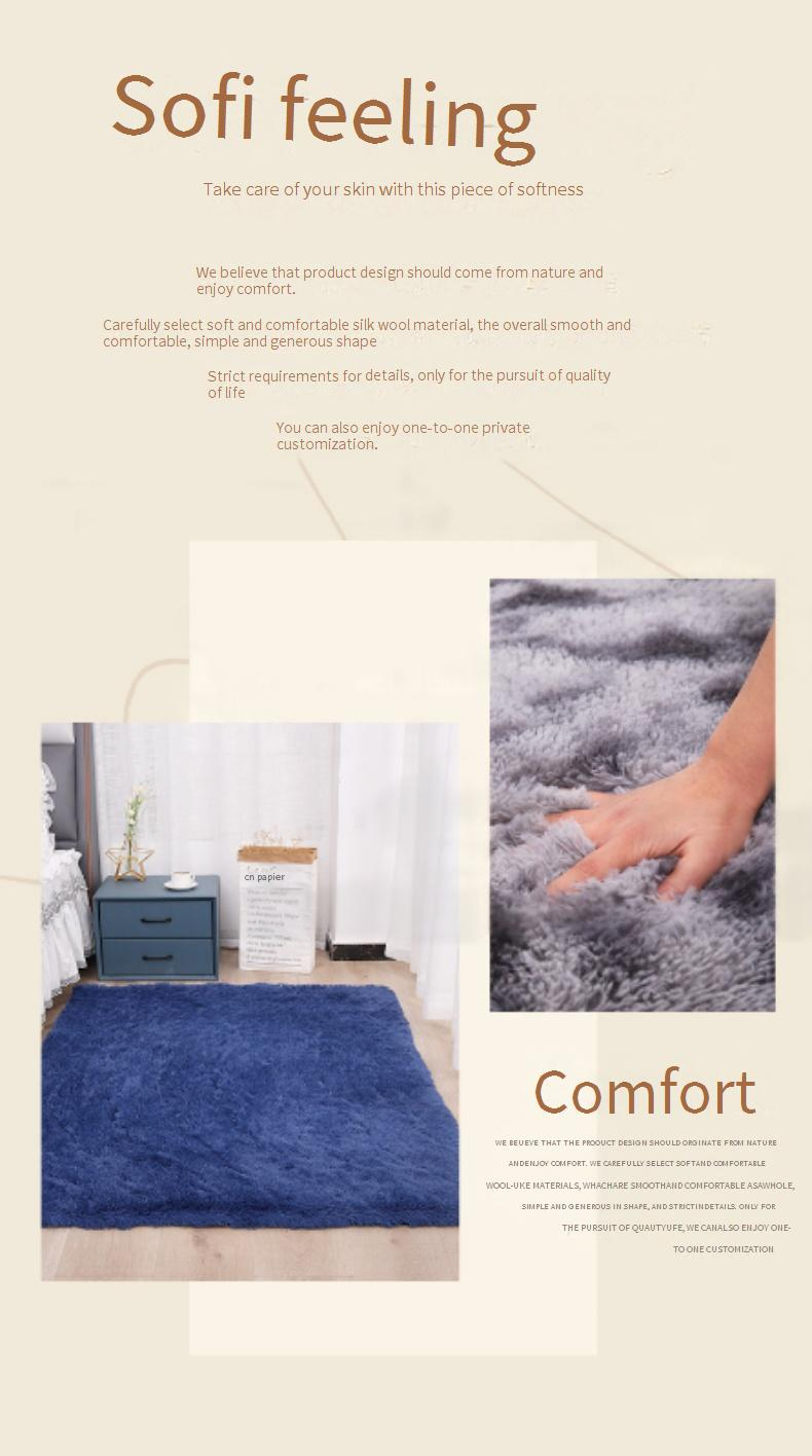 Dywan poliestrowy z nadrukiem tie-dye do sypialni, salonu i gabinetu – miękki, gradientowy dywan o jedwabistym wykończeniu w różnych rozmiarach i kolorach_voghion.com