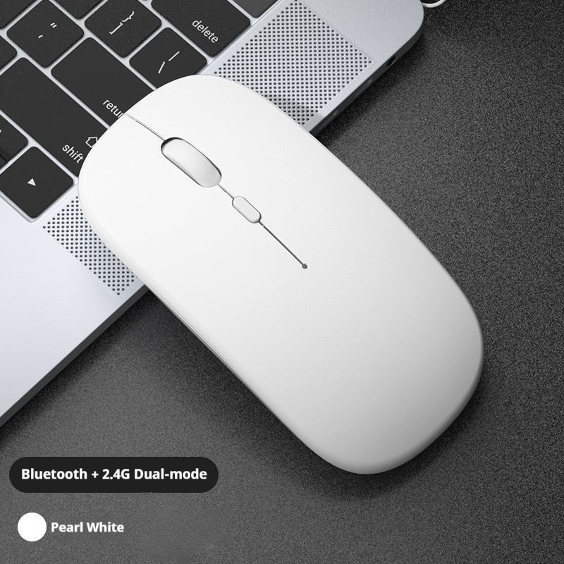 Wireless Bluetooth Mouse, Rechargeable/Battery, Silent Click, 3 Adjustable DPI, Ergonomic Design For Laptop, PC, Mac, 2.4GHz Wireless, 4-Way Scroll_voghion.com