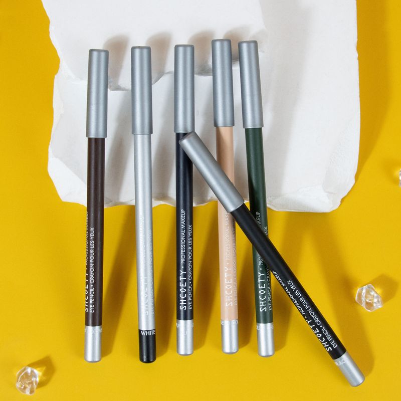 Lidschatten & Liner-Kombination Wasserfester und nicht verschmierender Eyeliner-Stift aus Holz Langanhaltender und nicht verschmierender Augenbrauenstift Make-up-Stift _voghion.com