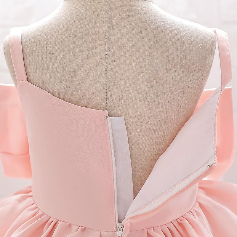 Baby clothes Baby baby Princess dress with sateen mesh cake dress baby shower dress_voghion.com