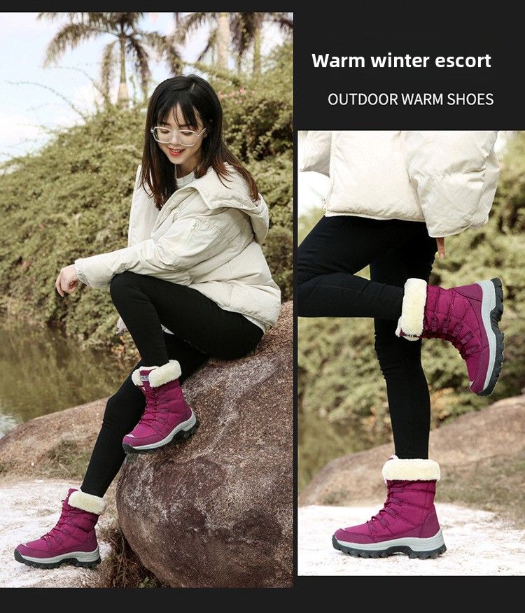 Stivali da neve da donna più venduti, scarpe da trekking alte per esterni_voghion.com