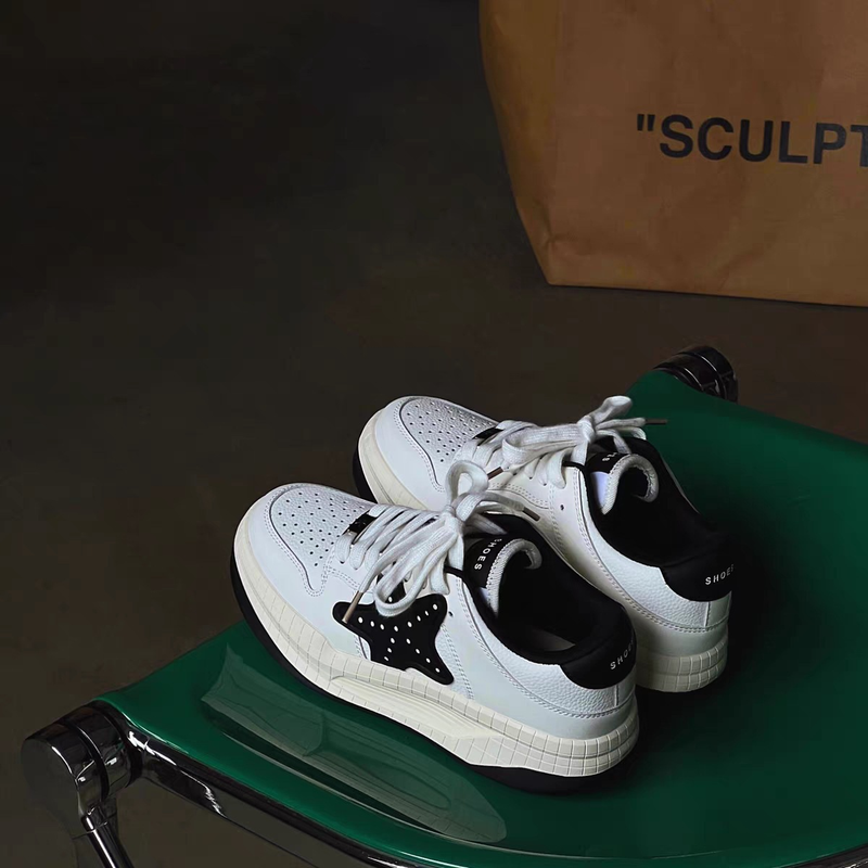Skateboardschuhe mit dicker Sohle, für Damen, Herbst, Sportschuhe, atmungsaktiv, modisch, zum Schnüren, rutschfest, lässige Boardschuhe, Flut_voghion.com