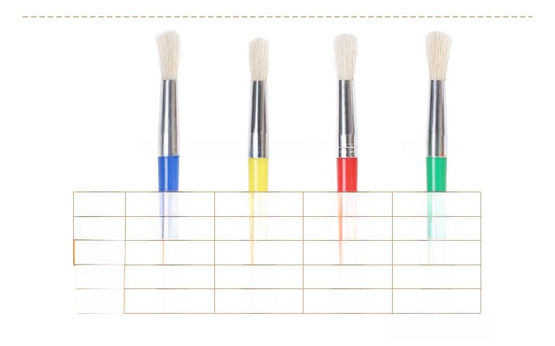 Pinceau transfrontalier pour enfants, stylo graffiti DIY, 4 têtes rondes, poils de porc, peinture à l'huile, acrylique, gouache, stylo aquarelle, fabricants en gros_voghion.com