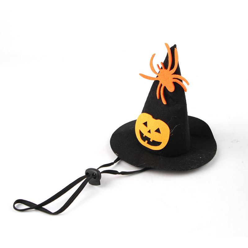 Halloween Haustier Spinne Hexenhut Umhang Zweiteiliges Set Katze Lustiges Kostüm Vampir Transformation Outfit_voghion.com