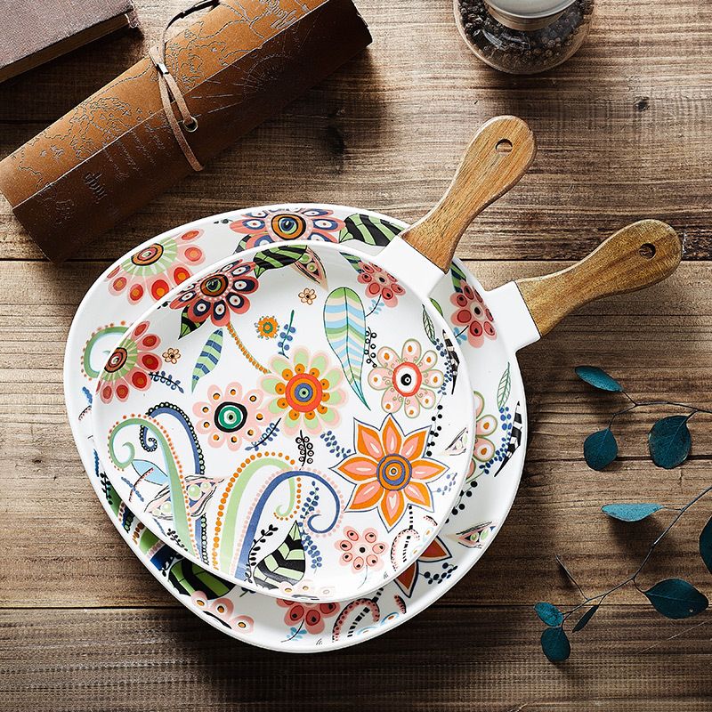 Nordic Breakfast Tableware Salad Western Ceramic Steak Plate Household Dish Ins Style_voghion.com