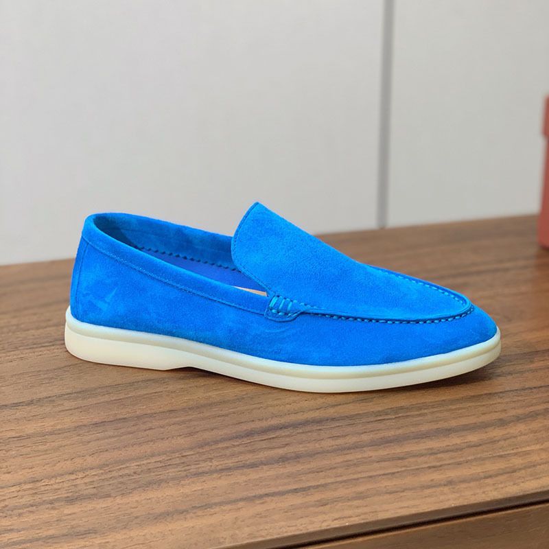 Le Fu - Zapatos planos de pareja, cómodos, informales, grandes, de un solo paso, 2024_voghion.com