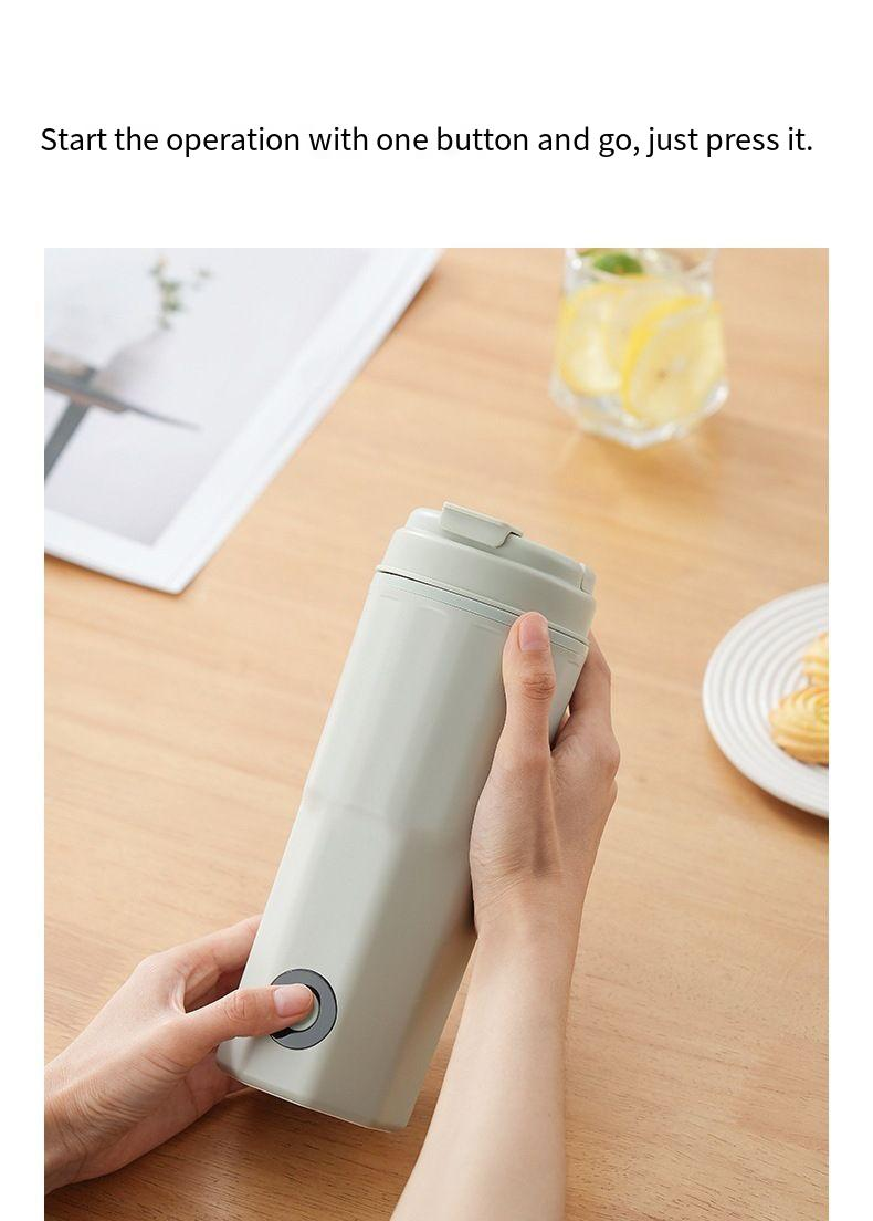 Hervidor eléctrico portátil de viaje pequeño con taza de agua hirviendo_voghion.com