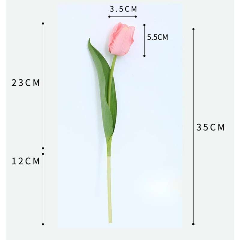 Tulipe artificielle haut de gamme, effet tactile, hydratante, pour décoration d'intérieur_voghion.com