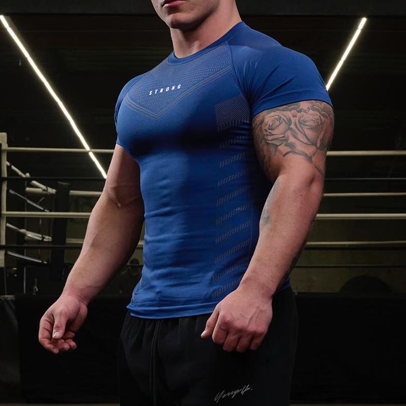 Performance-Enhanced Quick-Dry Gym Tee - 93% High-Tech Fiber For Muscle Definition & Street Style (Breathable, Moisture-Wicking, Unisex Fit)_voghion.com