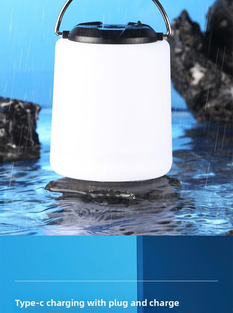 Rechargeable Camping Atmosphere Long Battery Life Super Bright Portable Light Lantern Night Market Stall Lamp_voghion.com