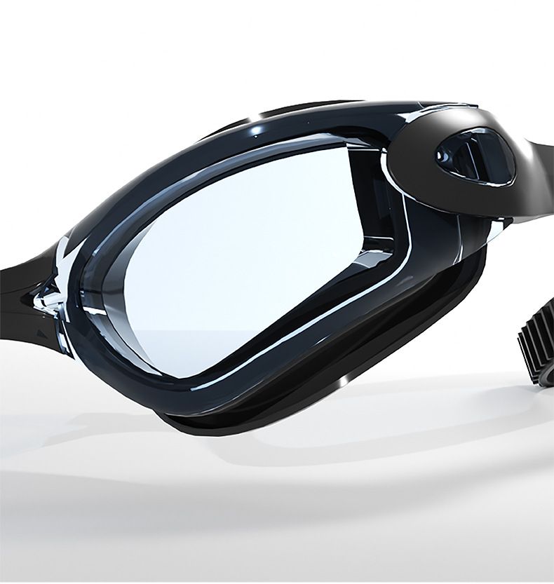 Simglasögon för vuxna, HD vattentäta och imfria, elektropläterade simglasögon i silikon, badmössa, näsklämma, öronproppsset_voghion.com