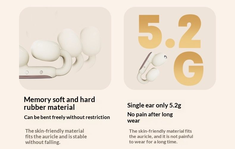 NeoGear Neue KI-gestützte, intelligente, kabellose, tragbare Outdoor-Sport-Kopfhörer mit hochwertigem Design und Ohrclip-Funktion, fortschrittliche Bluetooth-Kopfhörer_voghion.com