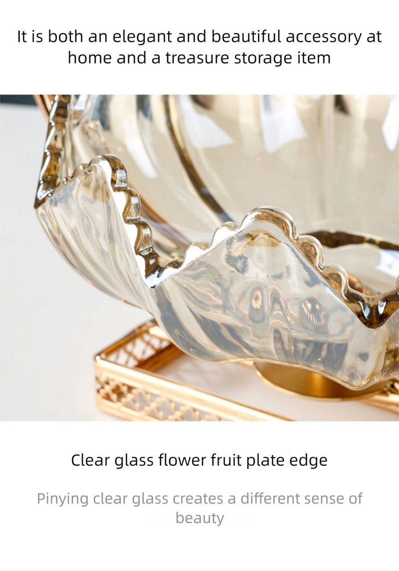European Style Plate Light Luxury Living Room Home Modern Creative Simple High-end Coffee Table Dried Fruit Candy_voghion.com