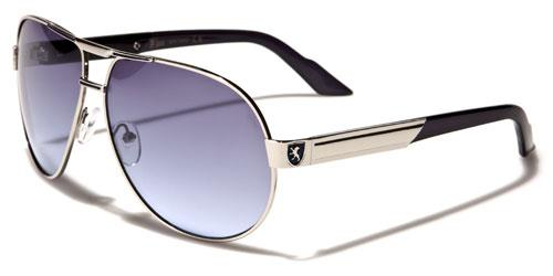 GAFAS DE SOL PILOTO DE DISEÑADOR KHAN L GRANDE NEGRO RETRO UV400 GRANDE HOMBRE MUJER NIÑOS_voghion.com