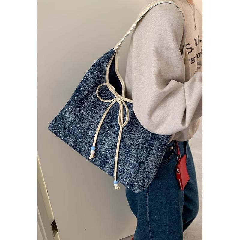 Borsa a tracolla in denim da donna, novità autunno/inverno 2025_voghion.com