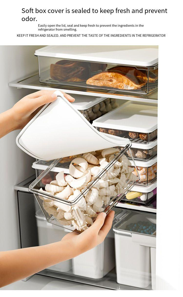 Contenitore per alimenti in plastica per conservare frutta e verdura in frigorifero, sigillato, per congelatore_voghion.com