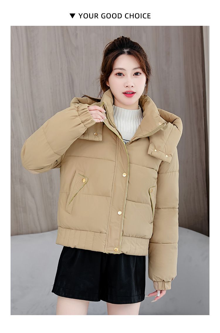 Kurze Pufferjacke für zierliche Figuren – voluminöse Steppjacke mit strukturiertem Reverskragen (5 urbane Neutraltöne, erweiterte Größenauswahl)_voghion.com
