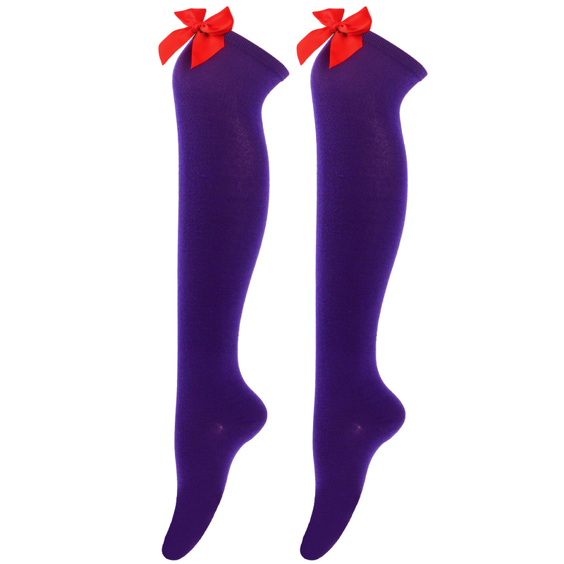 Calze sexy con fiocco per San Valentino sopra il ginocchio, calze alte, calze da donna, calze per feste di appuntamenti_voghion.com