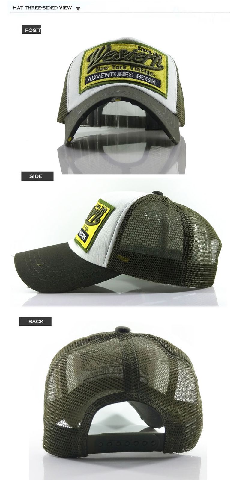 Neue heiß verkaufte und beliebte Wester-Baseballkappe, gewaschene Vollgesichtsmütze, Sonnenhut mit poliertem Rand, neue Baseballkappen für Männer und Frauen_voghion.com