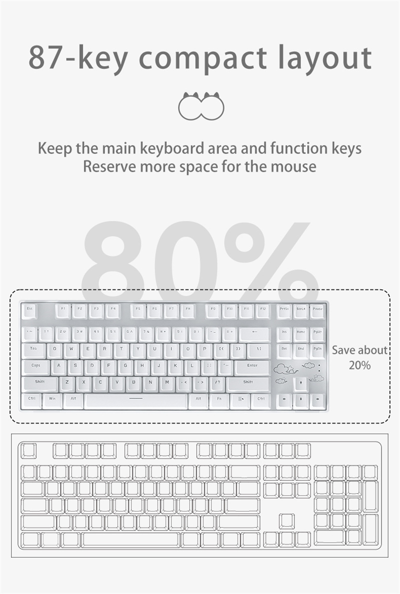Métal mat nouveau panneau ing couleur clavier mécanique filaire clé de rétroéclairage coloré jeu d'interface USB hors ful_voghion.com