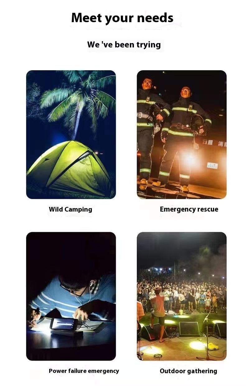 Luci da campeggio di emergenza a LED sospese multifunzionali a risparmio energetico, ricaricabili_voghion.com