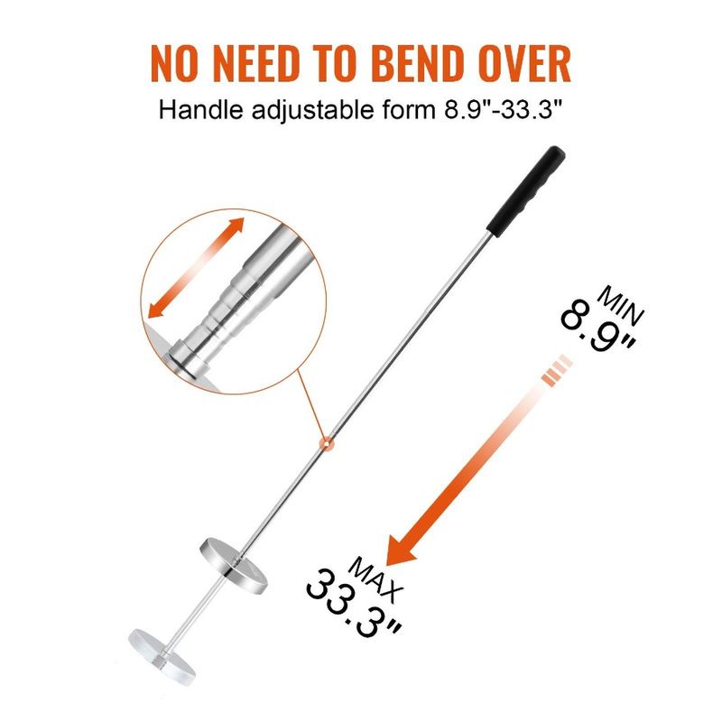Telescoping Magnetic Sweeper Pickup Tool 3.5inch Handheld Screws Parts Finder With 35LB Pull Capacity Retractable Handle 8.3 T_voghion.com