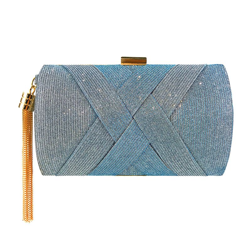 Nuova pochette da sera con nappa in raso cangiante da donna del 2020_voghion.com