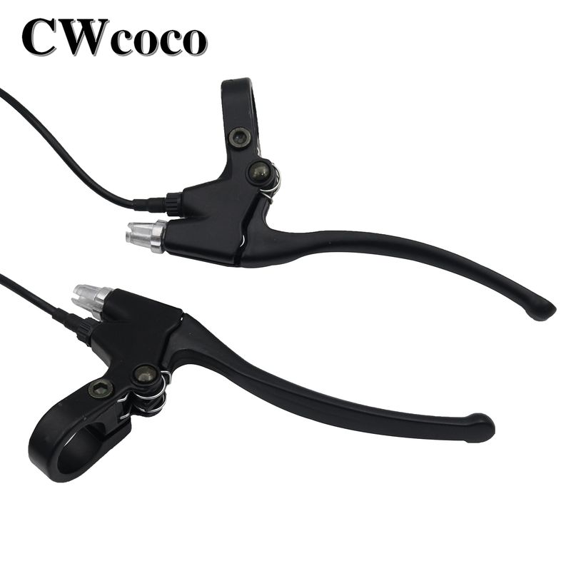 1 paire de leviers de vélo en alliage d'aluminium, système de freinage électrique avec câble_voghion.com