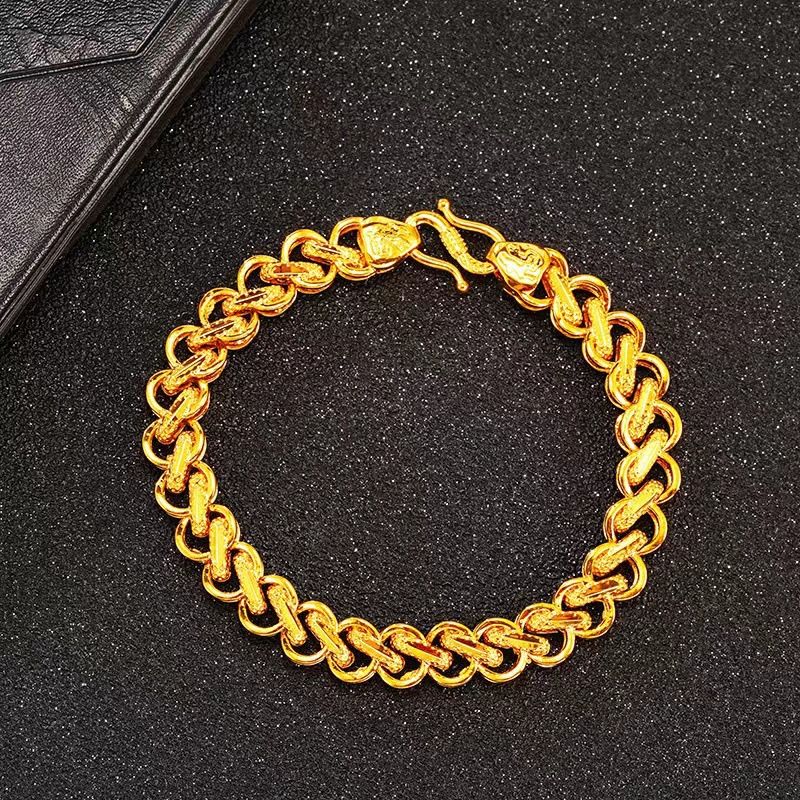 Herren dominantes Kielarmband Goldschmuck Messing vergoldet_voghion.com