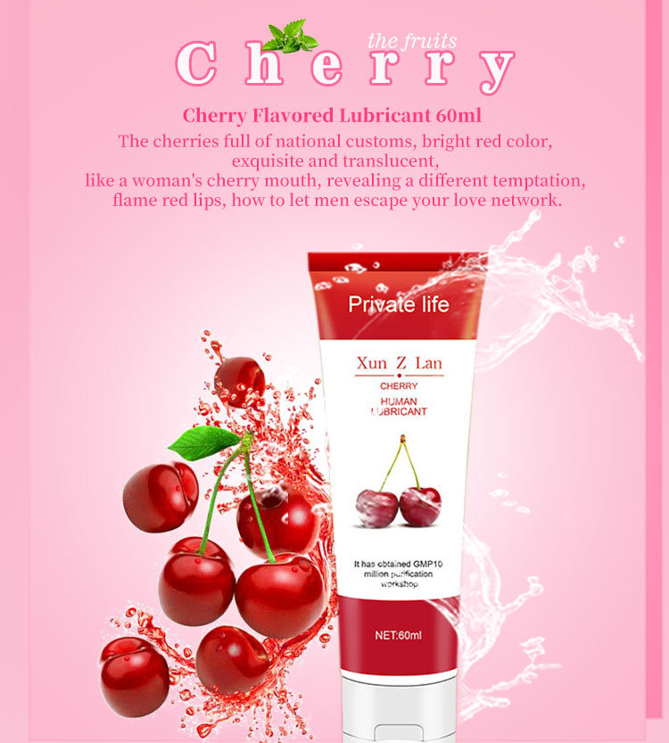 Flavor Lubricant Fruit Mass Oil Strawberry/Cherry/Each Lubricating Oil Water Based Lube Easy To Clean lubricating oil_voghion.com