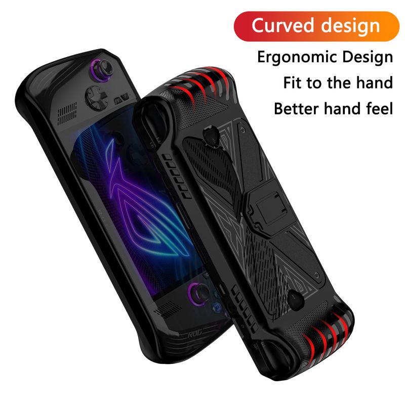 ASUS Ally Schutzhülle mit Ständer, TPU-Silikon, weiche Schale, All-Inclusive-Hülle für ROG Ally X Cover_voghion.com