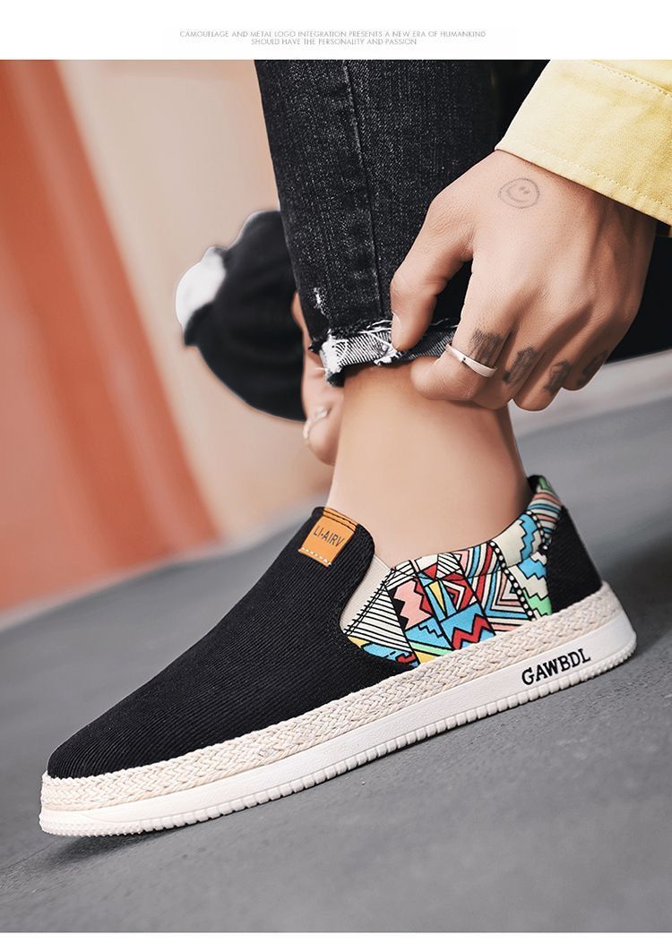 Traditionelle Peking-Stoffschuhe für Herren, atmungsaktive Slip-On-Casual-Sneakers für den Sommer, leichte und bequeme Fischer-Loafer für den täglichen Gebrauch_voghion.com