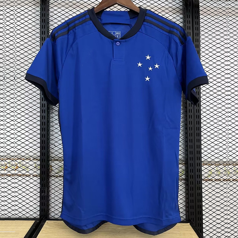 23-24 Cruzeiro Heimtrikot mit kurzen Ärmeln für Erwachsene, thailändische Version, Spieluniform, Einzelstück_voghion.com