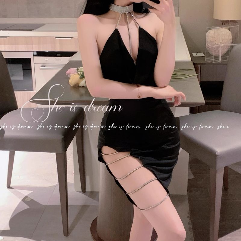 【Consegna riservata】 Abito da battaglia sexy con uno stile romantico e divertente, collo pendente per mostrare il peso e coprire il_voghion.com