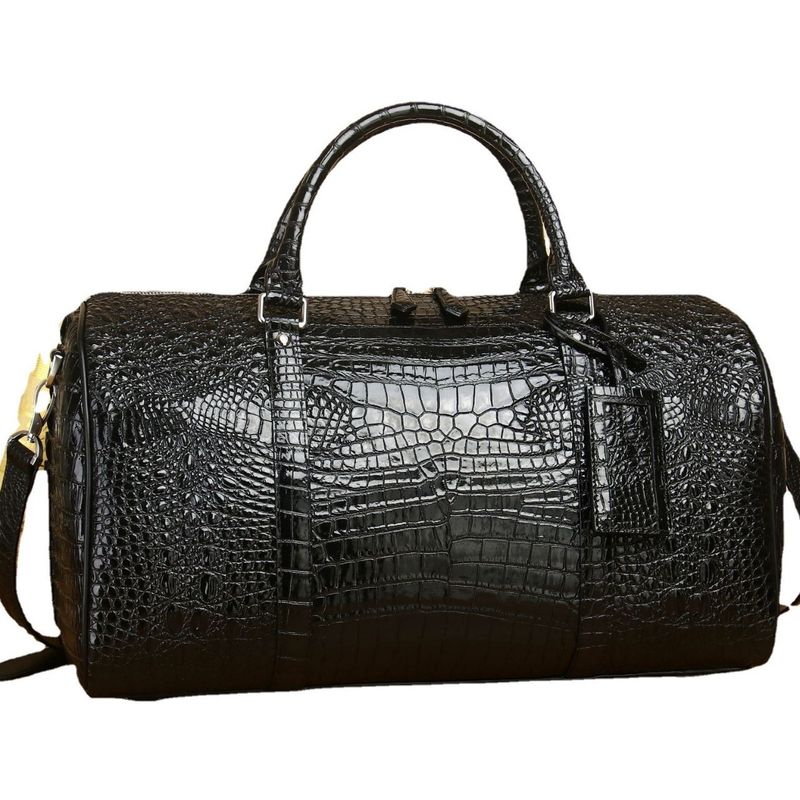 Nuovo modello di pancia di coccodrillo, grande capacità, borsa da viaggio a tracolla singola da uomo alla moda_voghion.com