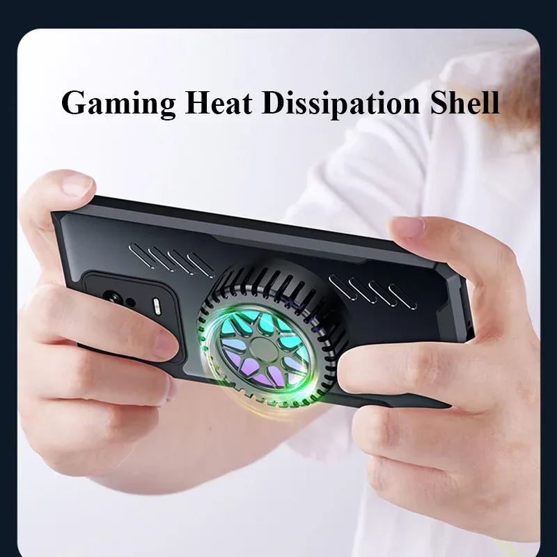 Per Xiaomi Mi 14 13 13T 12 12T 12S 12X Pro Ultra Cover Graphene Heat Dissipation PC Case Car Magnetic Bumper Casing Shell_voghion.com