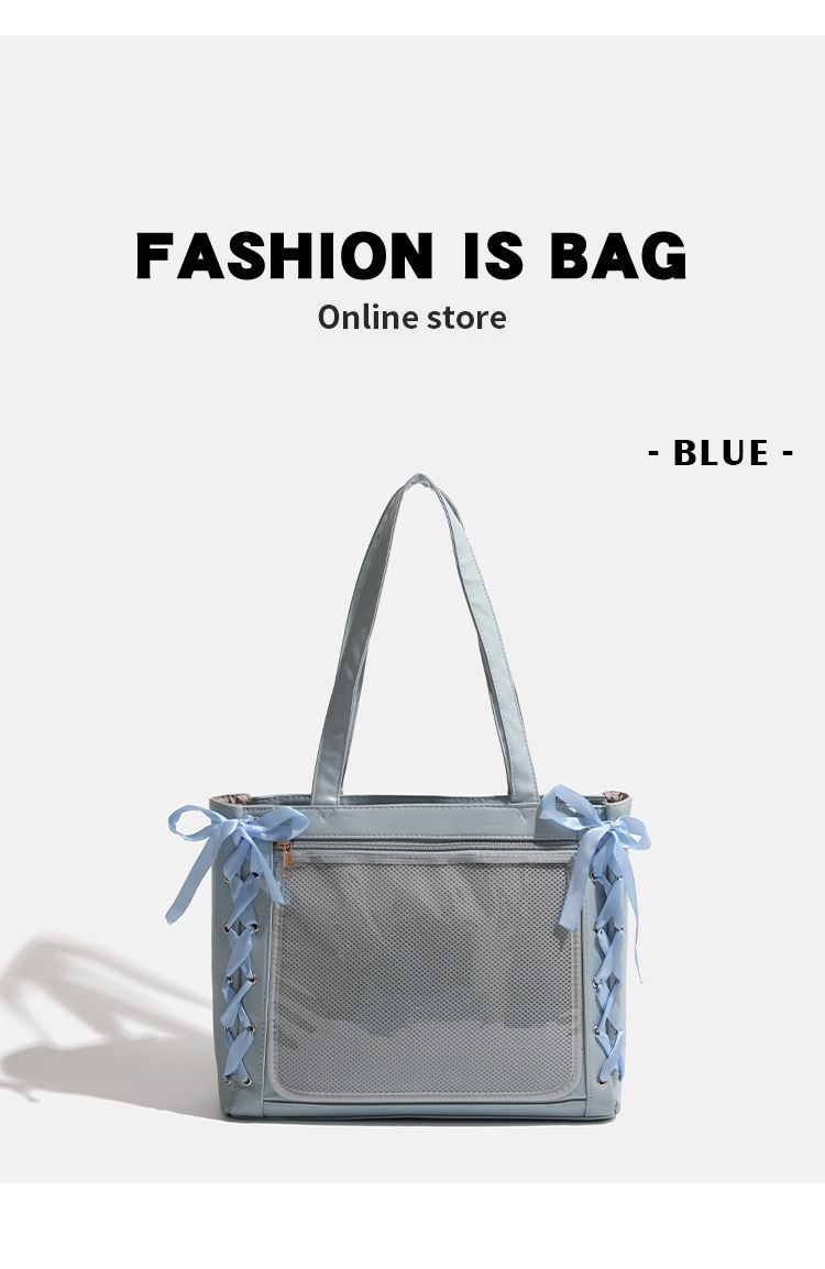 CHARHP&KEJNT Borsa a tracolla trasparente con nastro anime e grande capacità_voghion.com